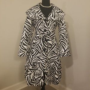 Black & White Coat Dress